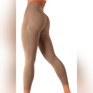 🆕 Fresought Aurora Seamless Scrunch Leggings Coffee XL ☕